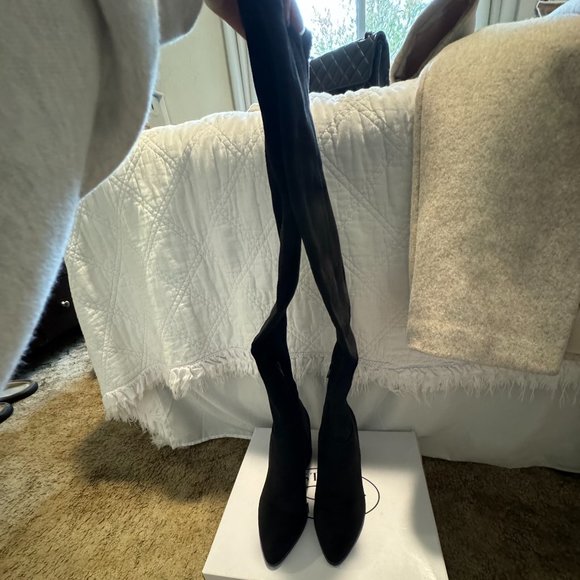 Steve Madden Suede Knee High Boot - Picture 1 of 4